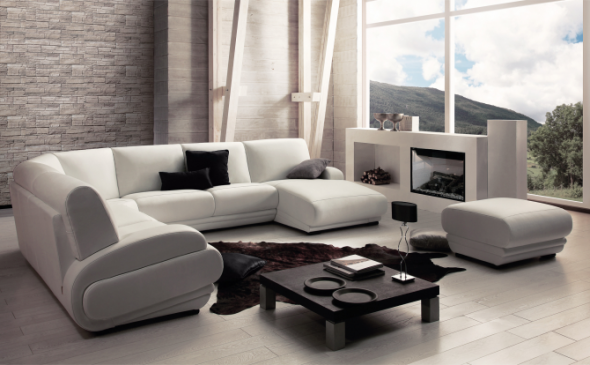 modular sofa in the living room