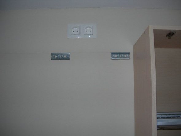 wall cabinets on slats