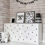 chest of drawers with a picture