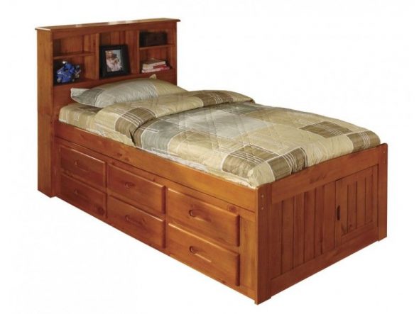 single children's bed with drawers