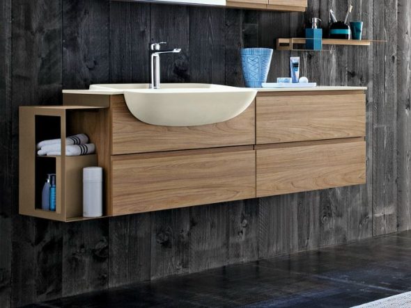 wall cabinet with sink