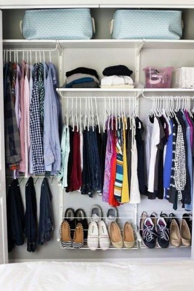 closet with things