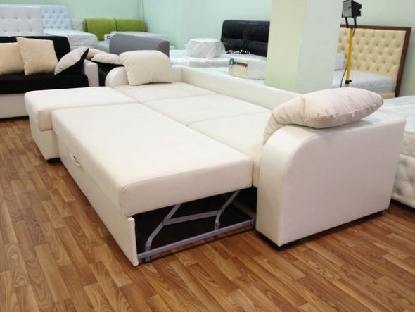 fold-out sofa