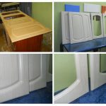 virtuvės spintelių durų restauravimas