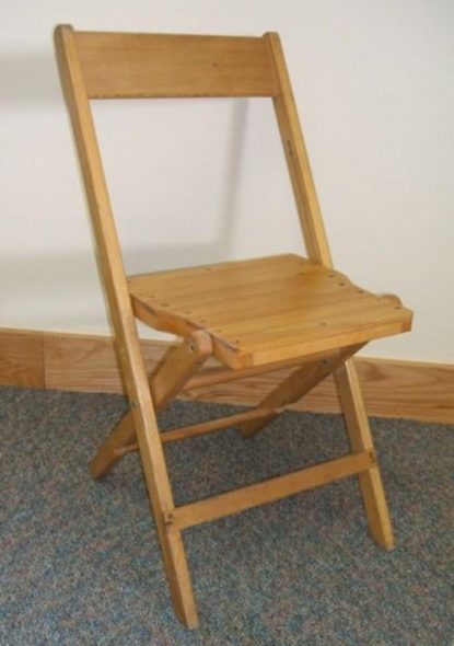 make a wooden folding chair with a back