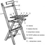 make a wooden folding chair with a back photo