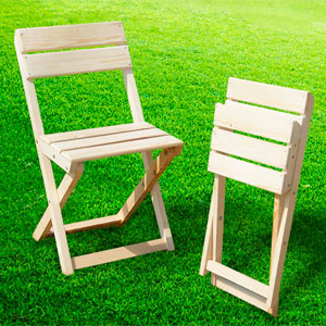 make a folding chair with backrest