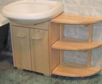 make a cabinet under the sink with your own hands from scrap materials