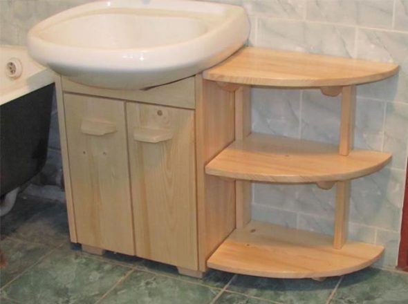 make a cabinet under the sink with your own hands from scrap materials