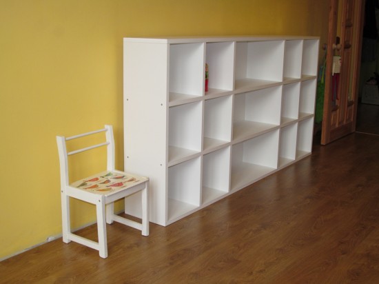 white do-it-yourself rack