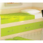 Baby bed sofa with 3 drawers Max green