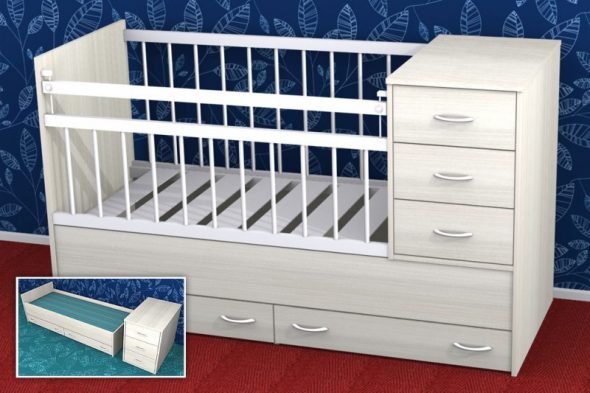 Dětská transformační postel Baby
