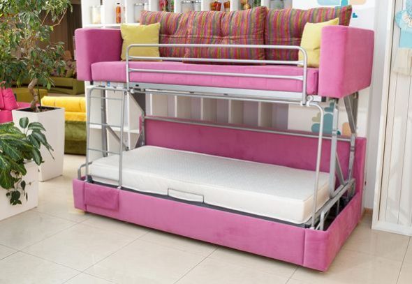 sofa rozkładana na łóżko piętrowe