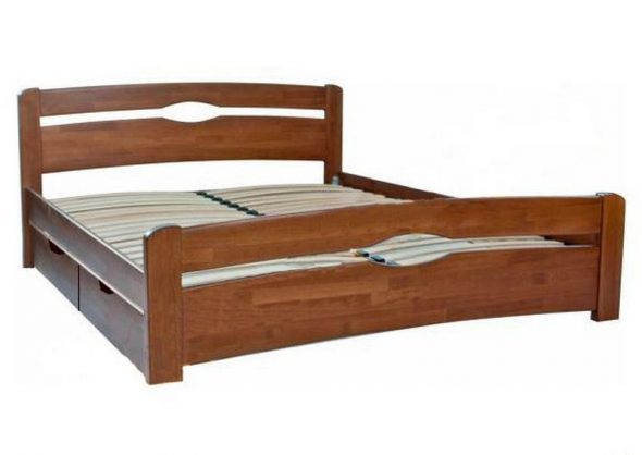 Double bed Nova na may 4 drawer