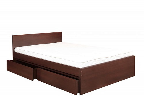 Podwójne łóżko z szufladami Pello