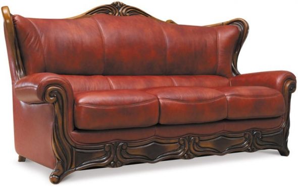 Galileo leather folding sofa