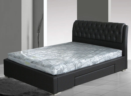 Double bed black