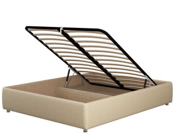 Bed without a headboard with the Como lifting mechanism