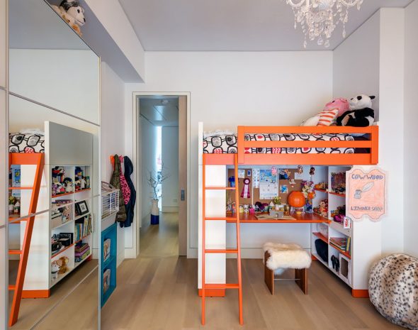 loft bed with work area