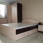 Double bed with 2 drawers