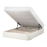 Bed with a lifting mechanism white