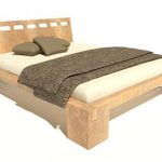 Beds made of solid wood photo
