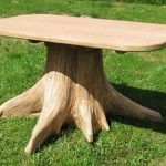 Master chair and table from the stump