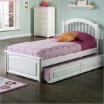 Teenage bed for the girl white