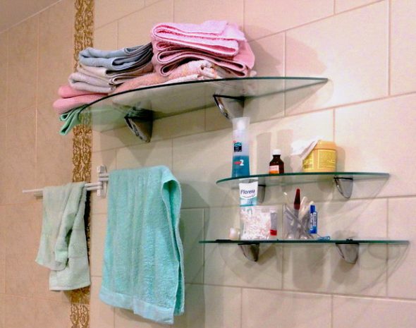 Shelves for bathroom