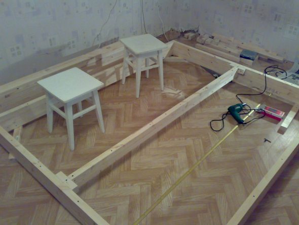 Assembly and installation of bed frame