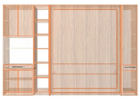 Wall - cabinet drawing