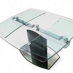 Stół transformujący do kuchni ze szkła