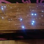 Glowing wood tables photo