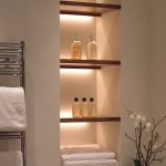 Types of shelves in the bathroom