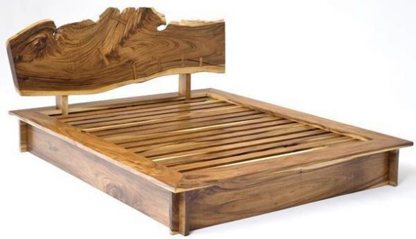 drveni krevet crteži za samostalni rad