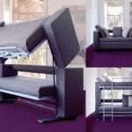 sofa-lova dviaukštė lova transformatoriaus koliažas