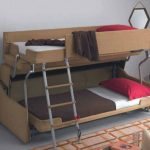 sofa-lova dviaukštė lova transformatoriaus dizainas