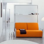 sofa łóżko piętrowe transformator pomarańczowy