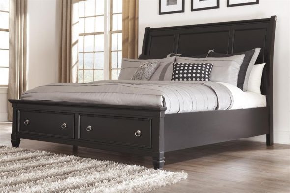 bed design with drawers
