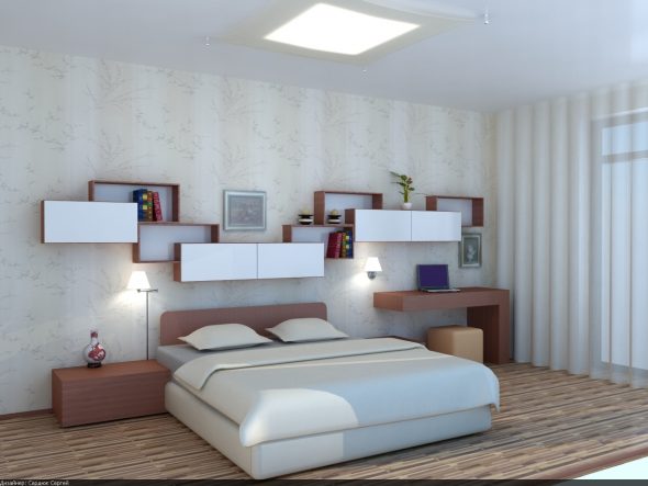 dizajn police iznad kreveta