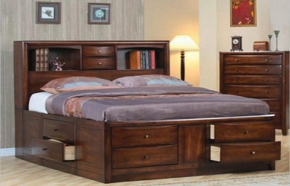 double bed with drawers from the array