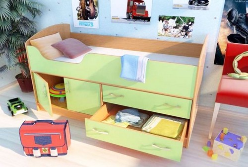 loft bed na may drawers