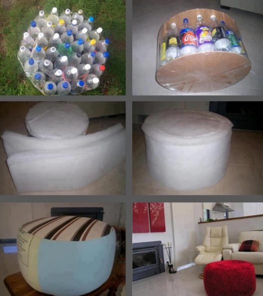 plastic ottoman