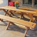 meble ogrodowe - stół i ławki