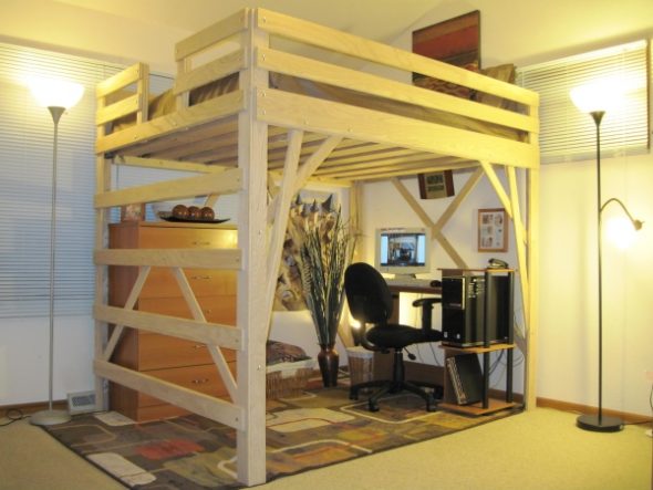 lit mezzanine pour adultes