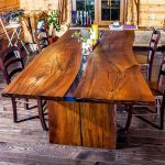 wood table natural wood