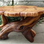 wooden table of cuts
