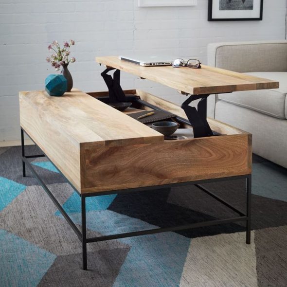 transforming table in the interior
