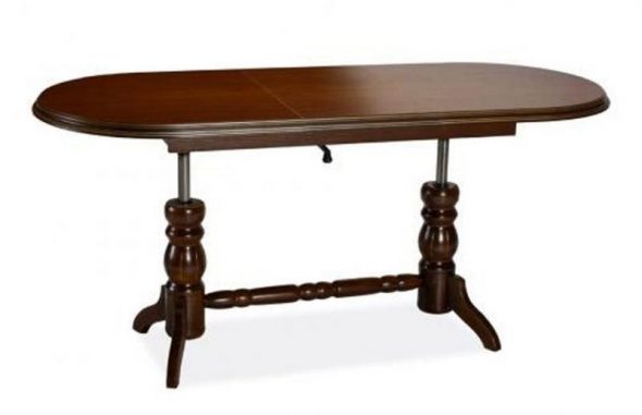 Daniel wooden table with lifting mechanism