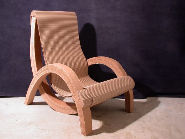 Cardboard figure chair